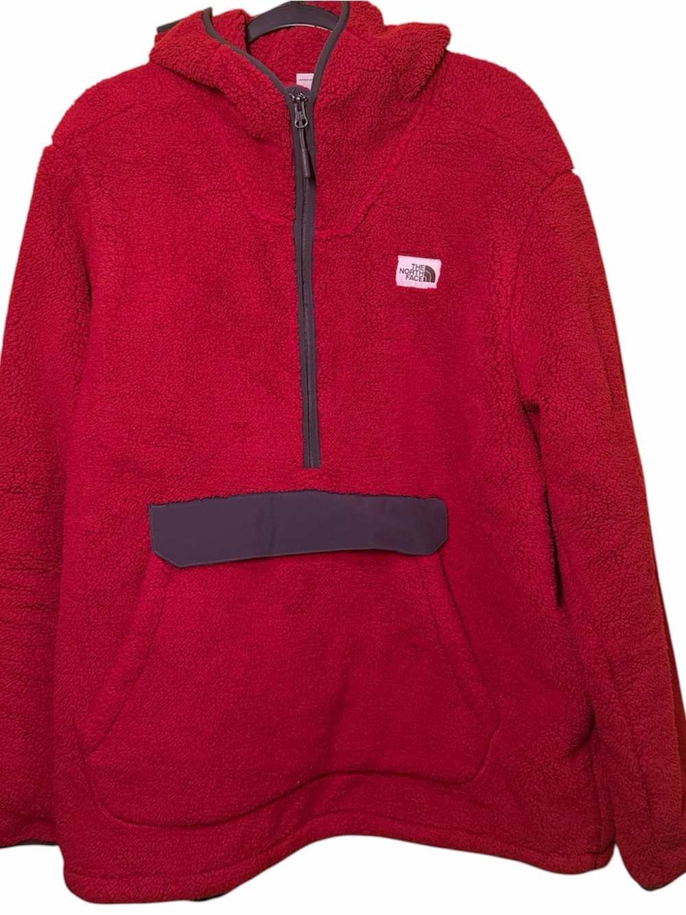 The North Face Bright Red Sherpa Fleece Pullover